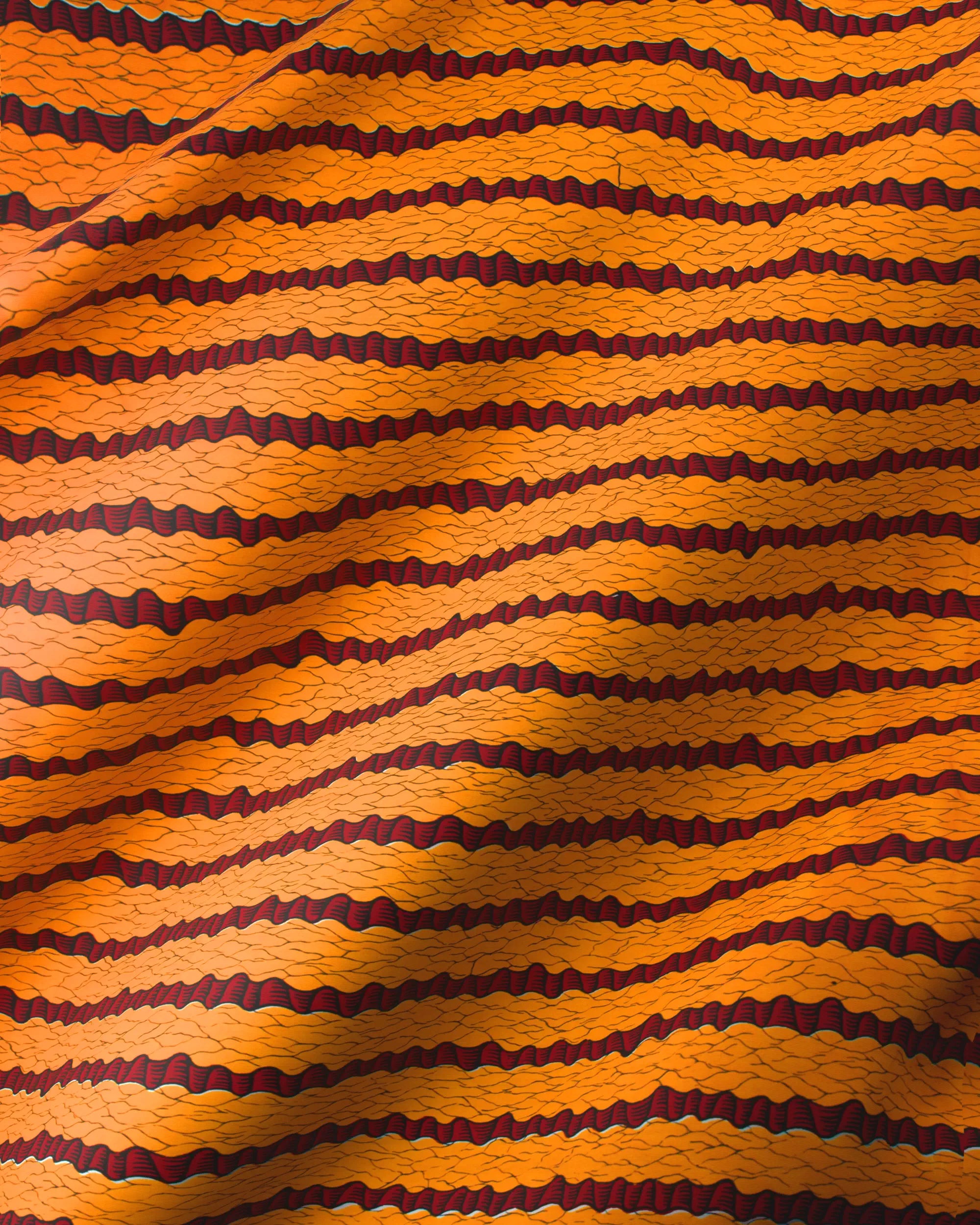 Vlisco Wax Hollandais - Orange