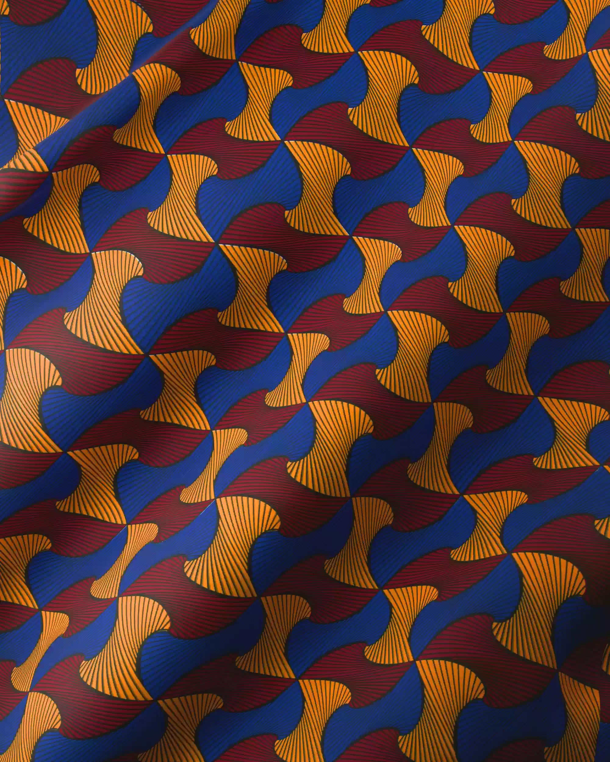 Vlisco Wax Hollandais - Santana - Yellow