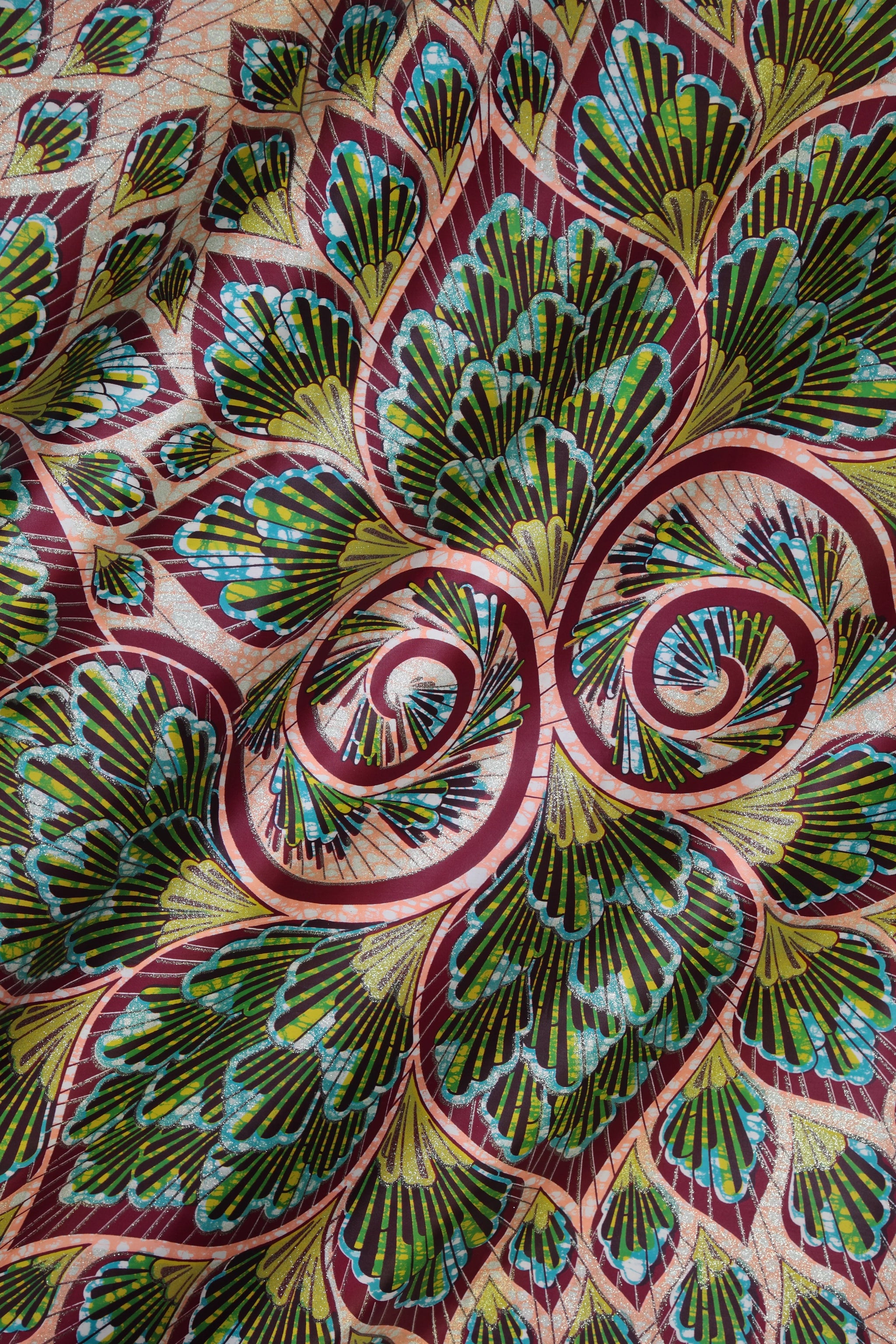 Vlisco Grand Super-Wax - London Exclusive - Champagne embellished