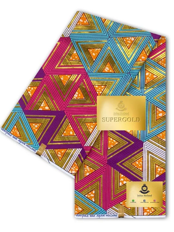 Africká Látka Premium - Super Gold